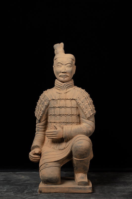 1.8M Kneeling Archer - CLAYARMY-1.8M Kneeling Archer Replica - Regal Splendor in Terracotta Soldiers Collection