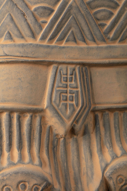 45CM Emperor - CLAYARMY -Detailed shot of the armor on the 45CM Emperor Qin Terracotta Warrior, highlighting the craftsmanship of the Qin Dynasty.