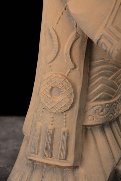 55CM Emperor - CLAYARMY -Appreciate the intricate details of the 55CM Emperor Qin Terracotta Warrior's regal attire.