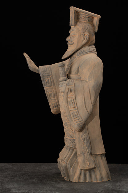 55CM Emperor - CLAYARMY -Majestic overview of Clayarmy's 55CM Emperor Qin Terracotta Warrior, emphasizing its historical significance.