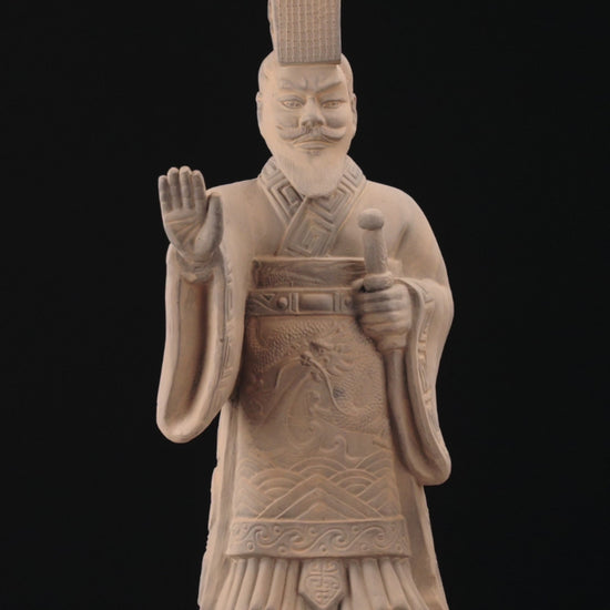 55CM Emperor - CLAYARMY - Embark on a visual journey through history with a captivating video featuring Clayarmy's 55CM Emperor Qin Terracotta Warrior. Witness the grandeur and craftsmanship of ancient China.