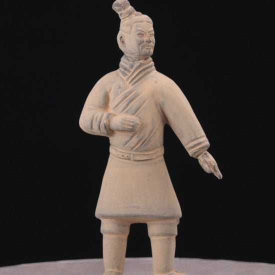Step into the world of ancient warriors with our 20CM Terracotta Army Standing Archer. This video unveils the figurine's dynamic features, including a unique bun, battle robe, and short boots. Explore the expert artistry that captures the essence of historical accuracy and craftsmanship in this meticulously crafted replica.