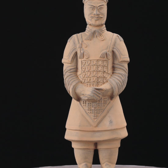 Uncover the grandeur of our 25CM Terracotta Army General in this immersive video. Experience the larger-than-life presence of this figurine as you explore its intricate details and historical significance. Let the spirit of ancient Chinese leadership resonate through this finely crafted replica.